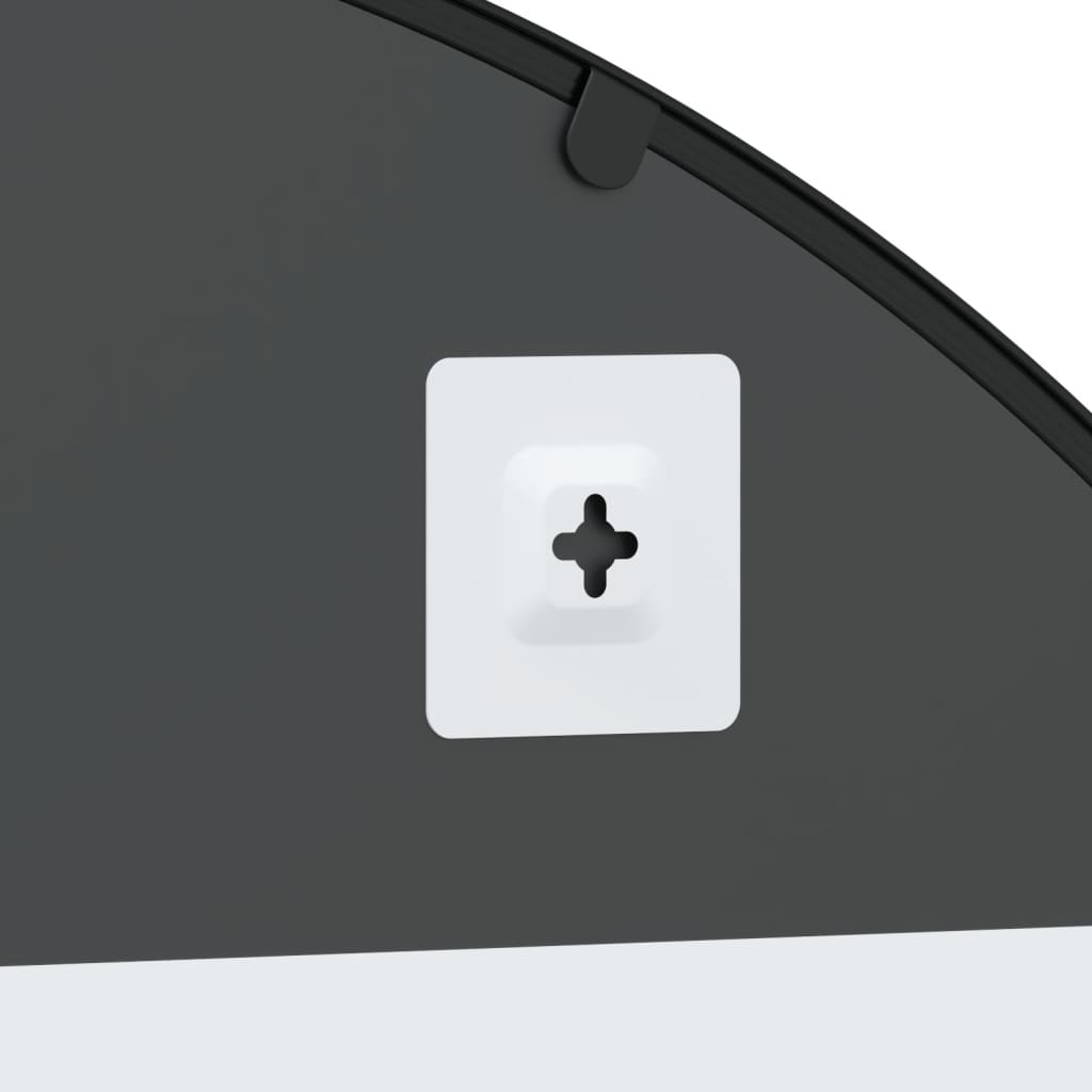 Wandspiegel Boog 100X150 Cm Ijzer Zwart