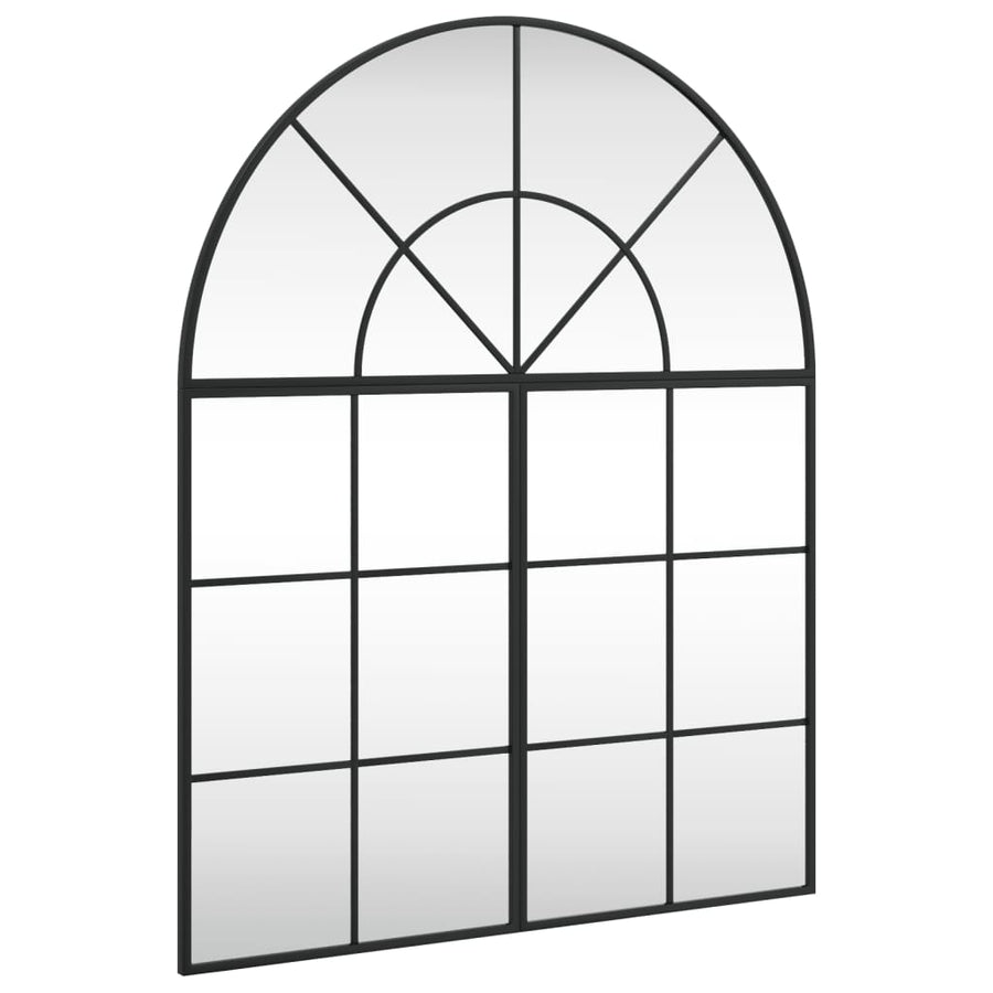 Wandspiegel Boog Ijzer Zwart 80 x 100 cm