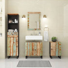 4-piece Bathroom Furniture Set Solid Reclaimed Wood
