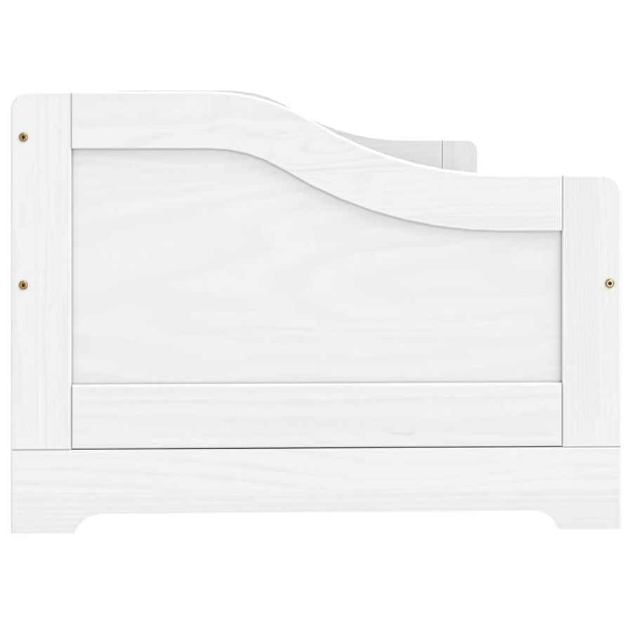 Slaapbank Met 3 Lades Irun 90X200 Cm Massief Grenenhout Wit