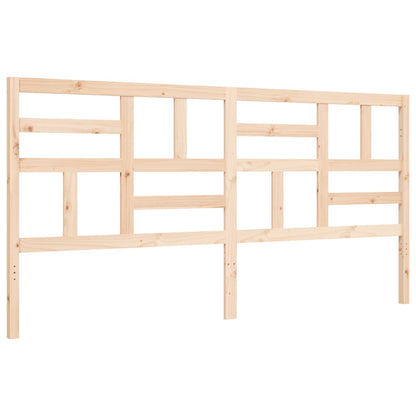Bedframe Met Hoofdbord Massief Hout 200X200 Cm