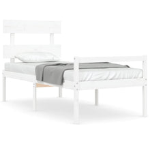 Seniorenbed Met Hoofdbord Massief Hout Wit