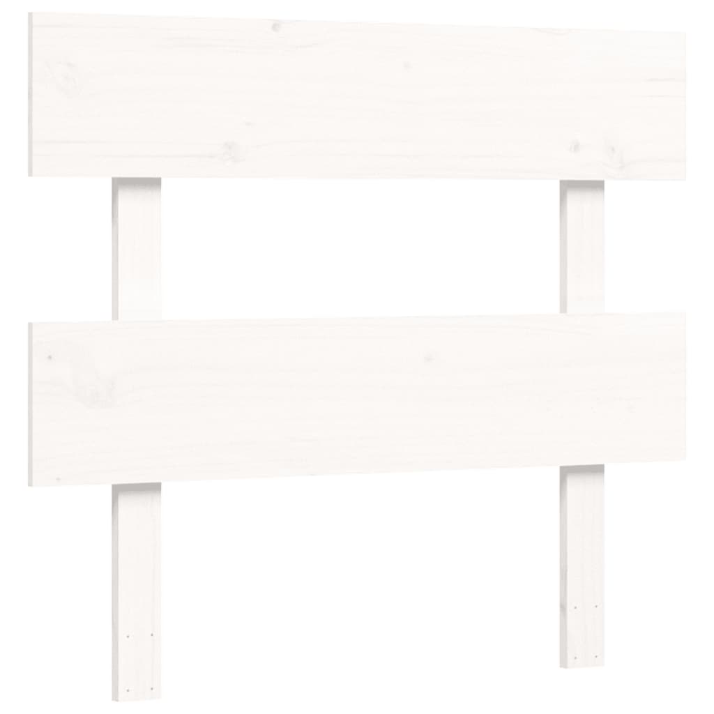 Seniorenbed Met Hoofdbord Massief Hout Wit