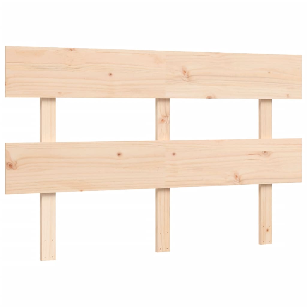 Seniorenbed Met Hoofdbord Massief Hout 120 x 190 cm Naturel Hoog