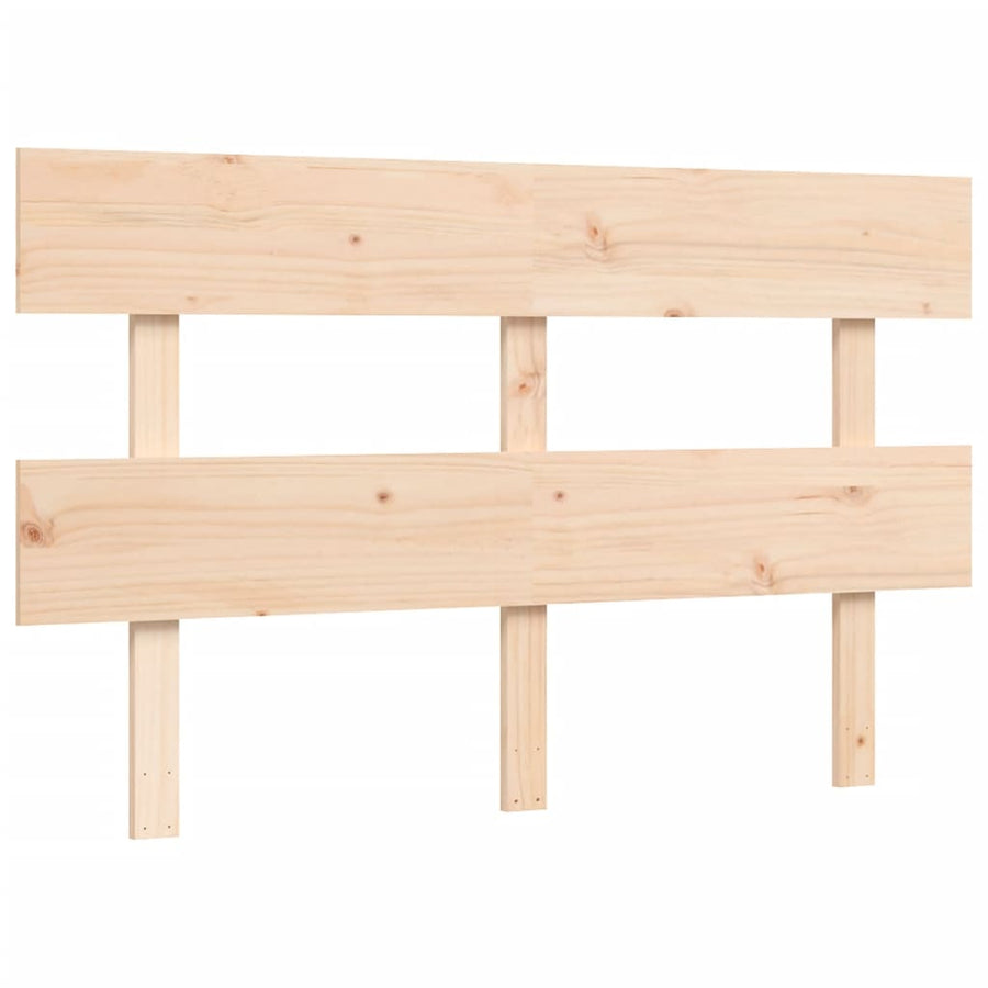 Seniorenbed Met Hoofdbord Massief Hout 120 x 190 cm Naturel Hoog