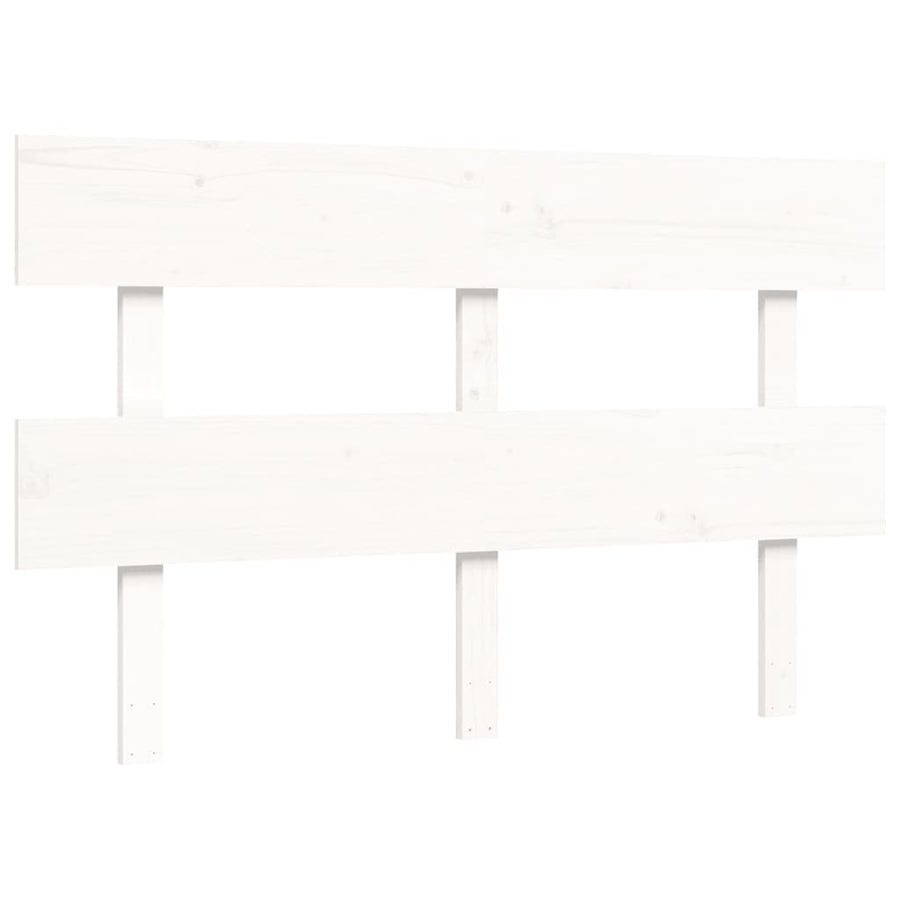 Seniorenbed Met Hoofdbord Massief Hout 120 x 190 cm Wit
