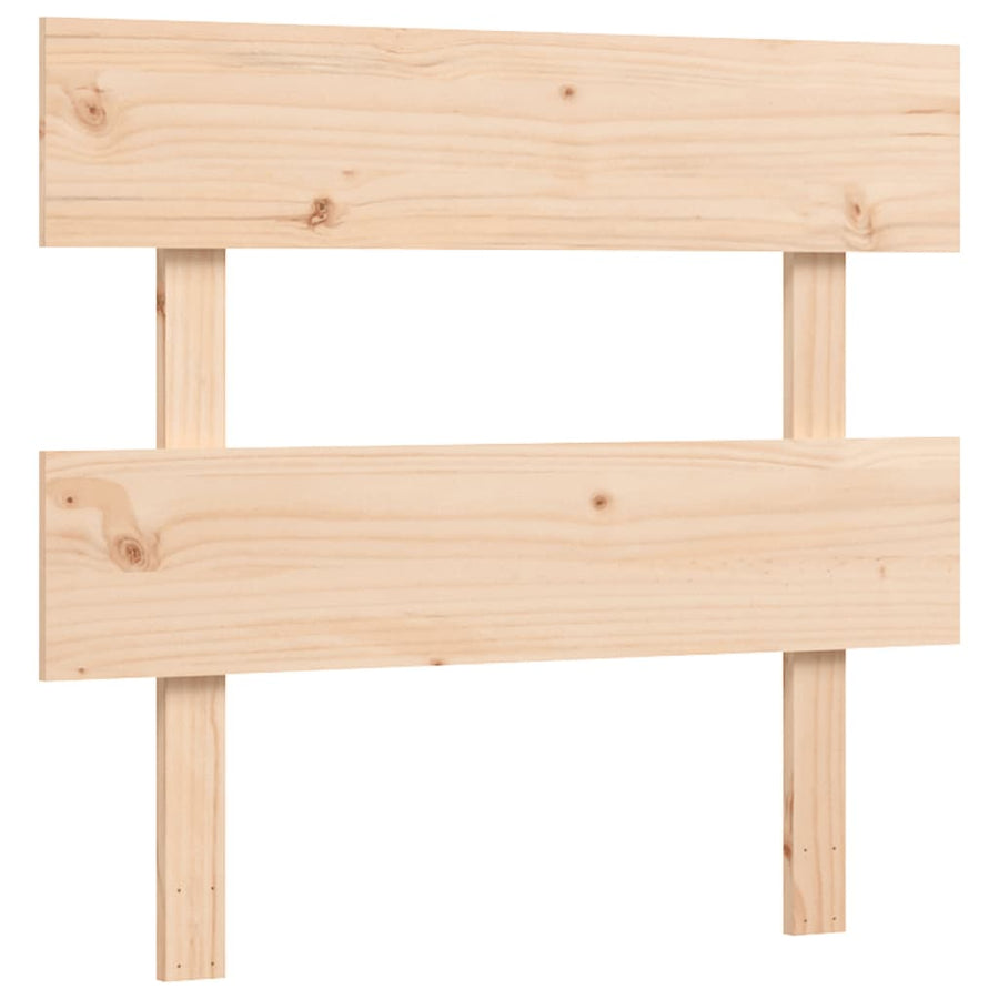 Seniorenbed Met Hoofdbord Massief Hout 90 x 200 cm Naturel Hoog