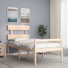 Seniorenbed massief grenenhout 90x200 cm