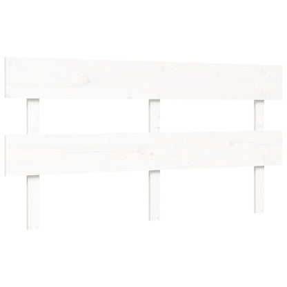 Seniorenbed Met Hoofdbord Massief Hout 160 x 200 cm Wit Hoog