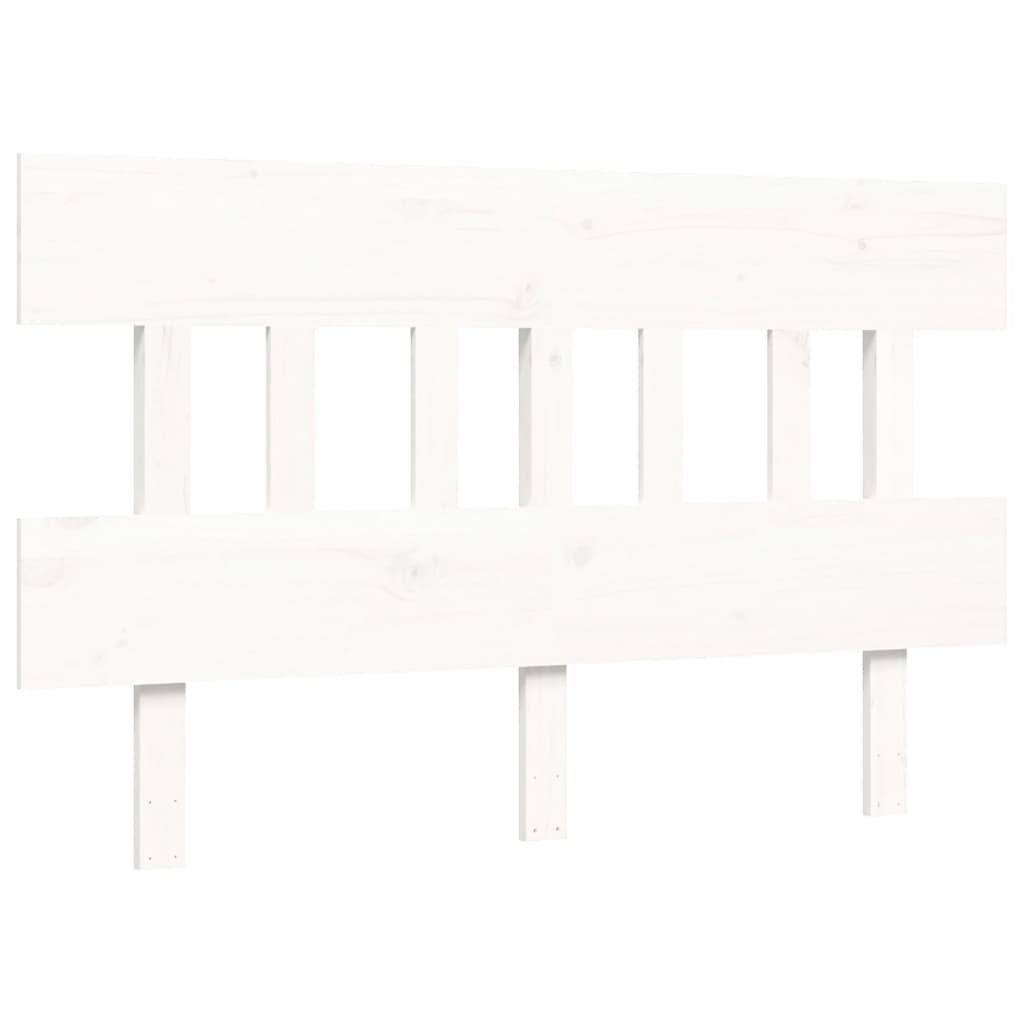 Seniorenbed Met Hoofdbord Massief Hout 120 x 190 cm Wit
