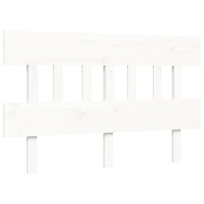 Seniorenbed Met Hoofdbord Massief Hout 120 x 190 cm Wit