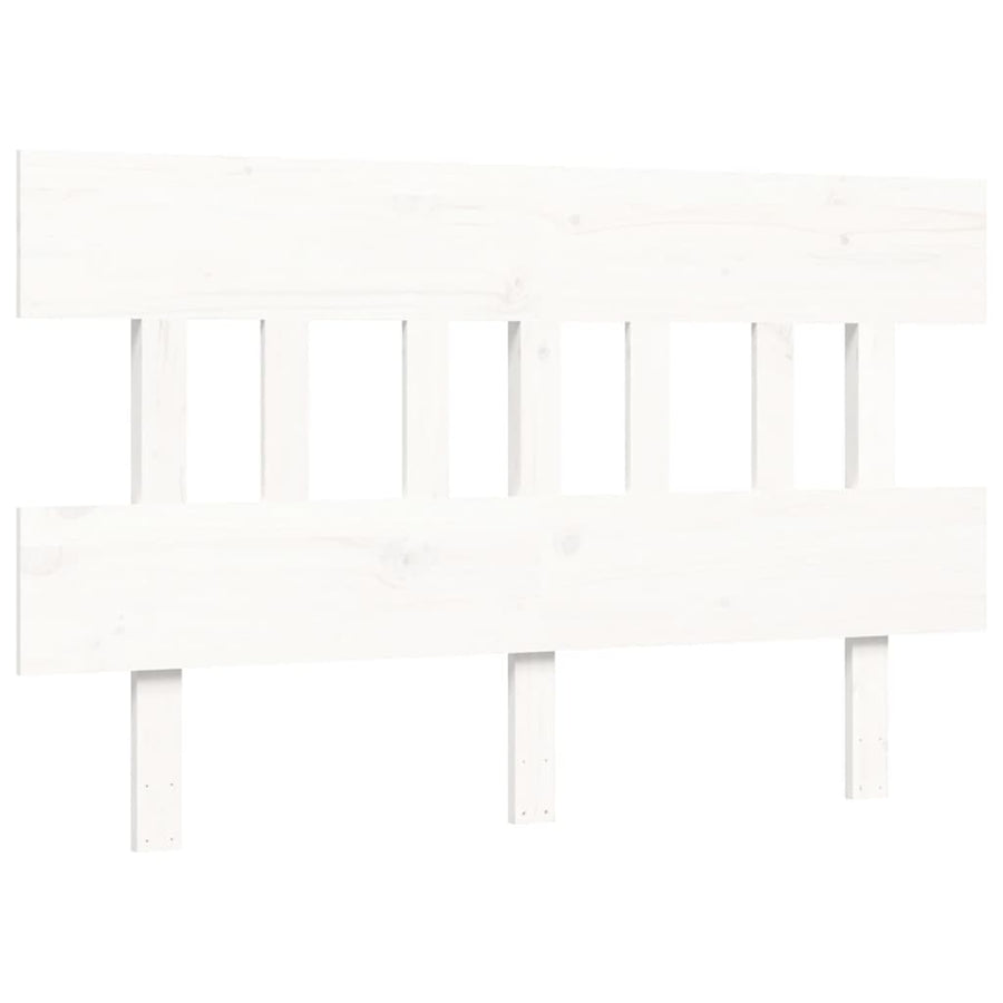 Seniorenbed Met Hoofdbord Massief Hout 120 x 190 cm Wit