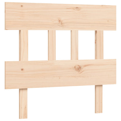 Seniorenbed Met Hoofdbord Massief Hout 90 x 200 cm Naturel Hoog