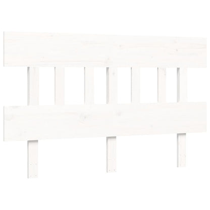 Seniorenbed Met Hoofdbord Massief Hout 140 x 200 cm Wit Hoog