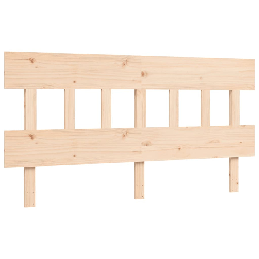 Seniorenbed Met Hoofdbord Massief Hout 160 x 200 cm Naturel
