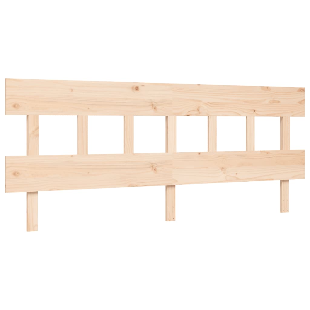 Seniorenbed Met Hoofdbord Massief Hout 200 x 200 cm Naturel