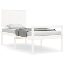 Seniorenbed Met Hoofdbord Massief Hout Wit