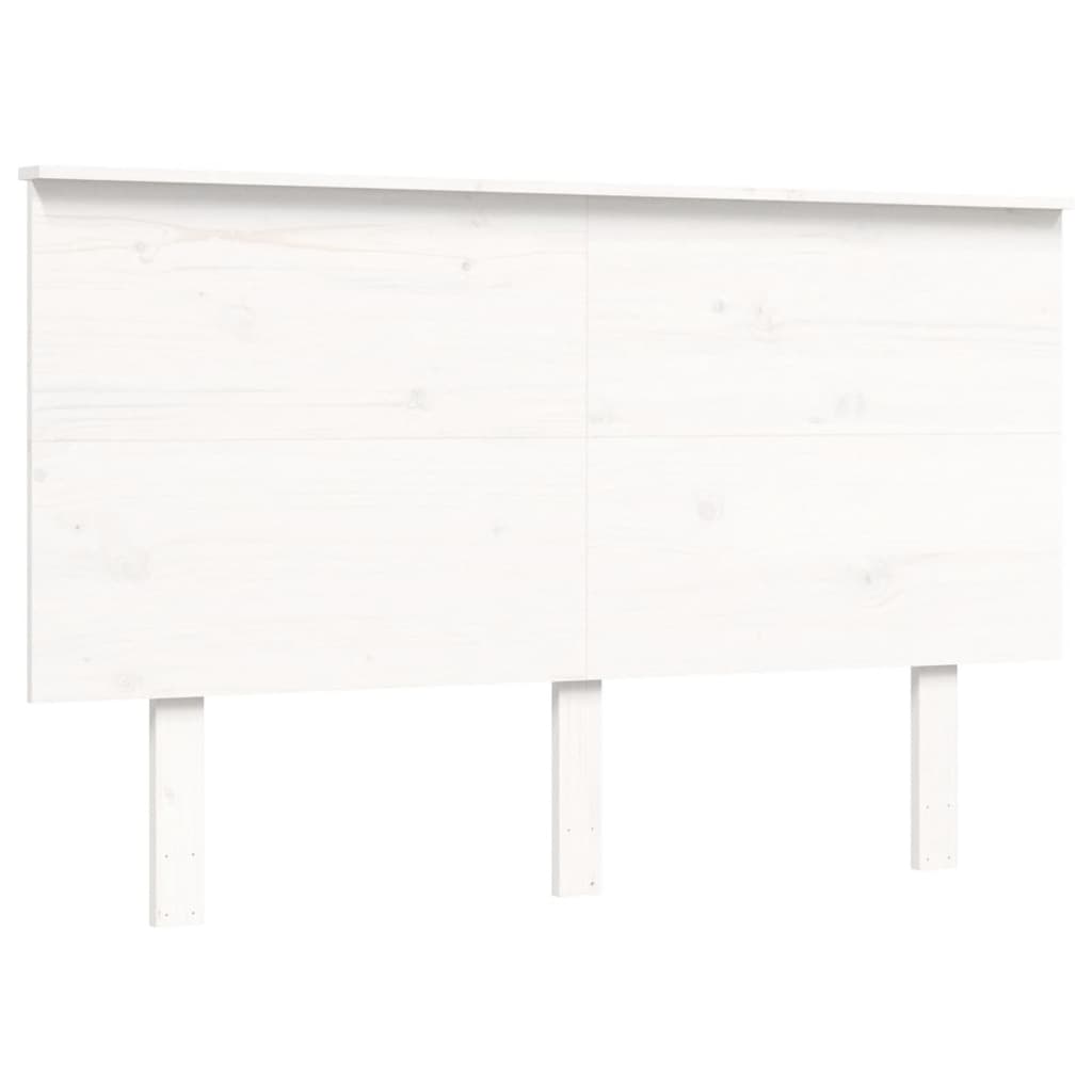 Seniorenbed Met Hoofdbord Massief Hout 120 x 190 cm Wit