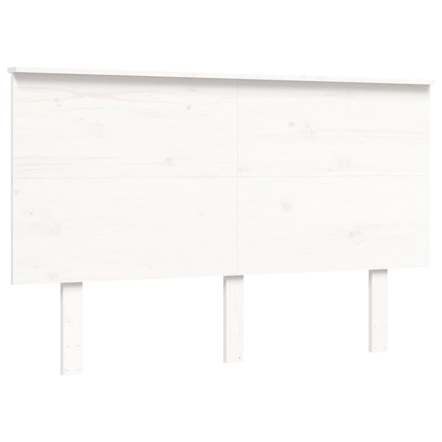 Seniorenbed Met Hoofdbord Massief Hout 120 x 190 cm Wit