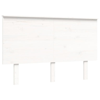 Seniorenbed Met Hoofdbord Massief Hout 140 x 190 cm Wit