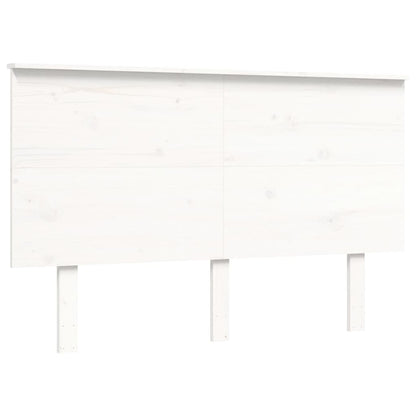 Seniorenbed Met Hoofdbord Massief Hout 140 x 200 cm Wit