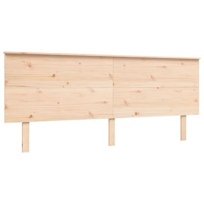 Seniorenbed Met Hoofdbord Massief Hout 200 x 200 cm Naturel