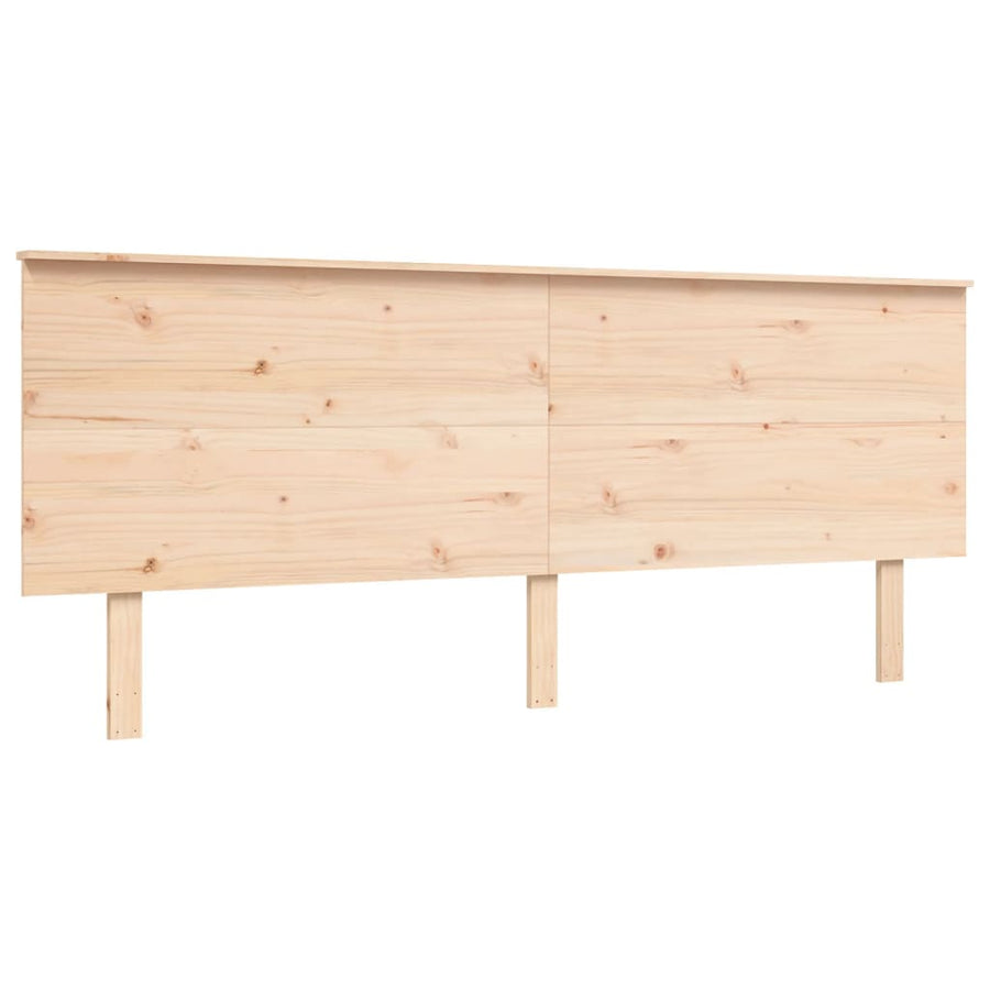 Seniorenbed Met Hoofdbord Massief Hout 200 x 200 cm Naturel