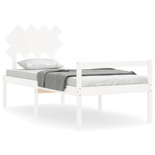 Seniorenbed Met Hoofdbord Massief Hout Wit