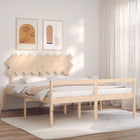 Solid wood headboard elderly bed 160x200 cm