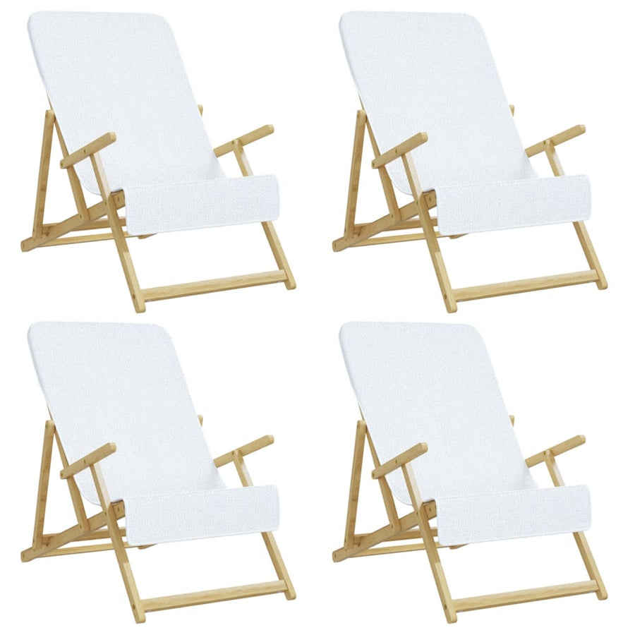 Strandhanddoeken 00 G/M² Stof 4 60 x 135 cm Wit