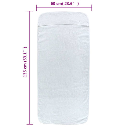 Strandhanddoeken 00 G/M² Stof 4 60 x 135 cm Wit