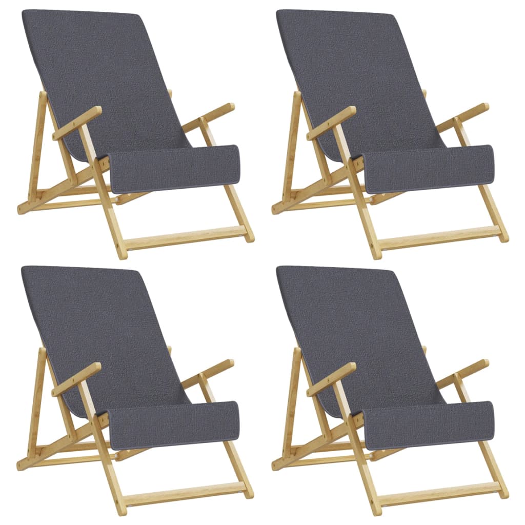 Strandhanddoeken 00 G/M² Stof Kleurig 4 60 x 135 cm Antraciet