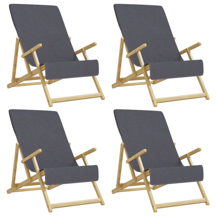 Strandhanddoeken 00 G/M² Stof Kleurig 4 60 x 135 cm Antraciet