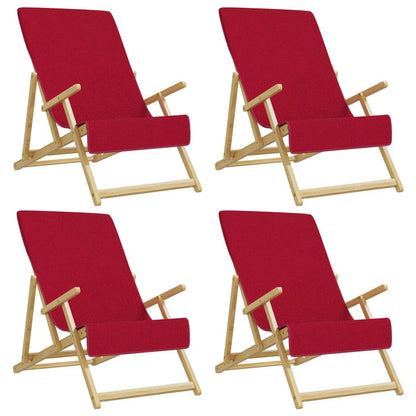 Strandhanddoeken 00 G/M² Stof Bordeaux 4 60 x 135 cm Rood
