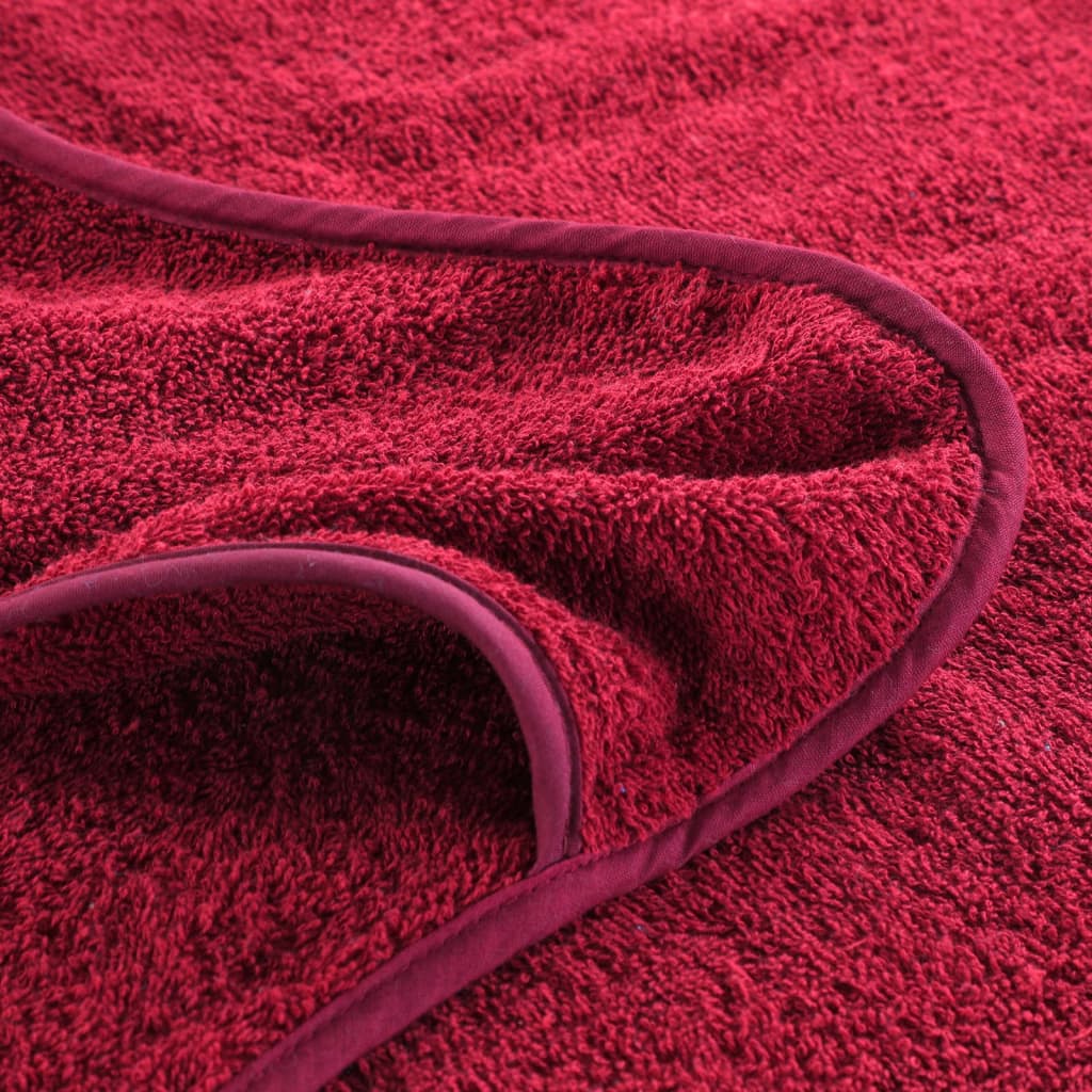 Strandhanddoeken 00 G/M² Stof Bordeaux 4 60 x 135 cm Rood