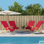 Strandhanddoeken 4 st bordeaux 60x135 cm 400 g/m²