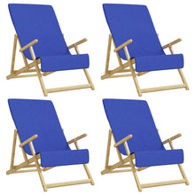 Strandhanddoeken 4 St 400 G/M² 60X135 Cm Stof Koningsblauw