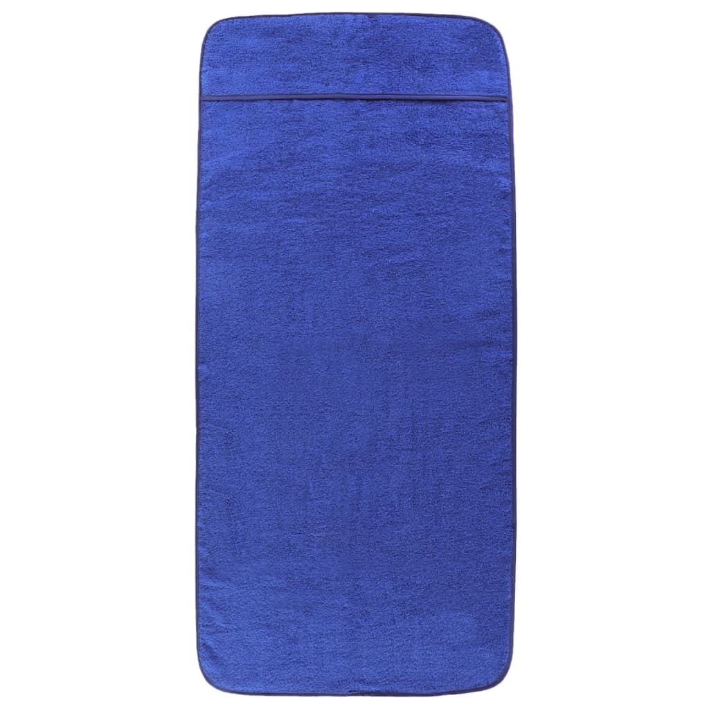 Strandhanddoeken 400 G/M² Stof Konings 6 60 x 135 cm Blauw