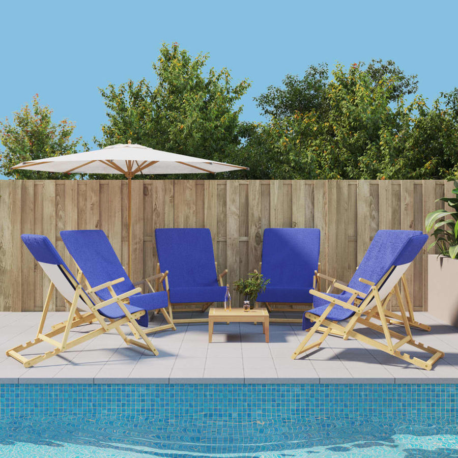 Strandhanddoeken 400 G/M² Stof Konings 6 60 x 135 cm Blauw