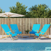 Strandhanddoek 60x135 cm turquoise 4 stuks