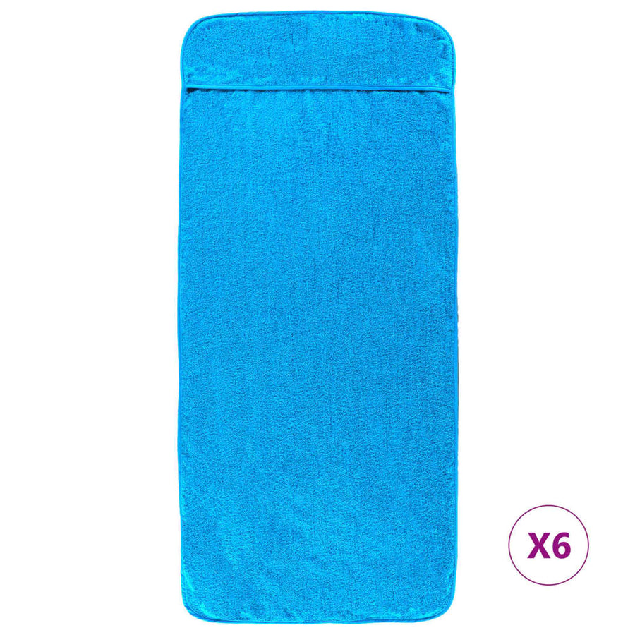 Strandhanddoeken 400 G/M² Stof 6 60 x 135 cm Turquoise