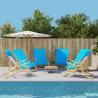 Beach Towels 6 pcs 400 gsm 60x135 cm fabric turquoise