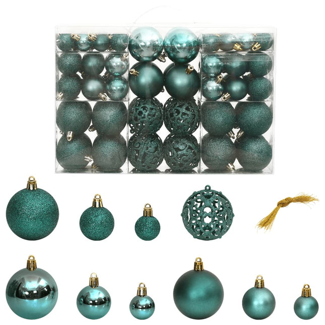 Kerstballen 3/4/6 Cm Groen