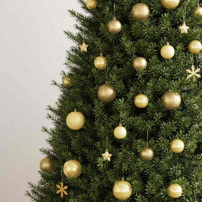 111-Delige Kerstballenset Polystyreen Kleurig Goud