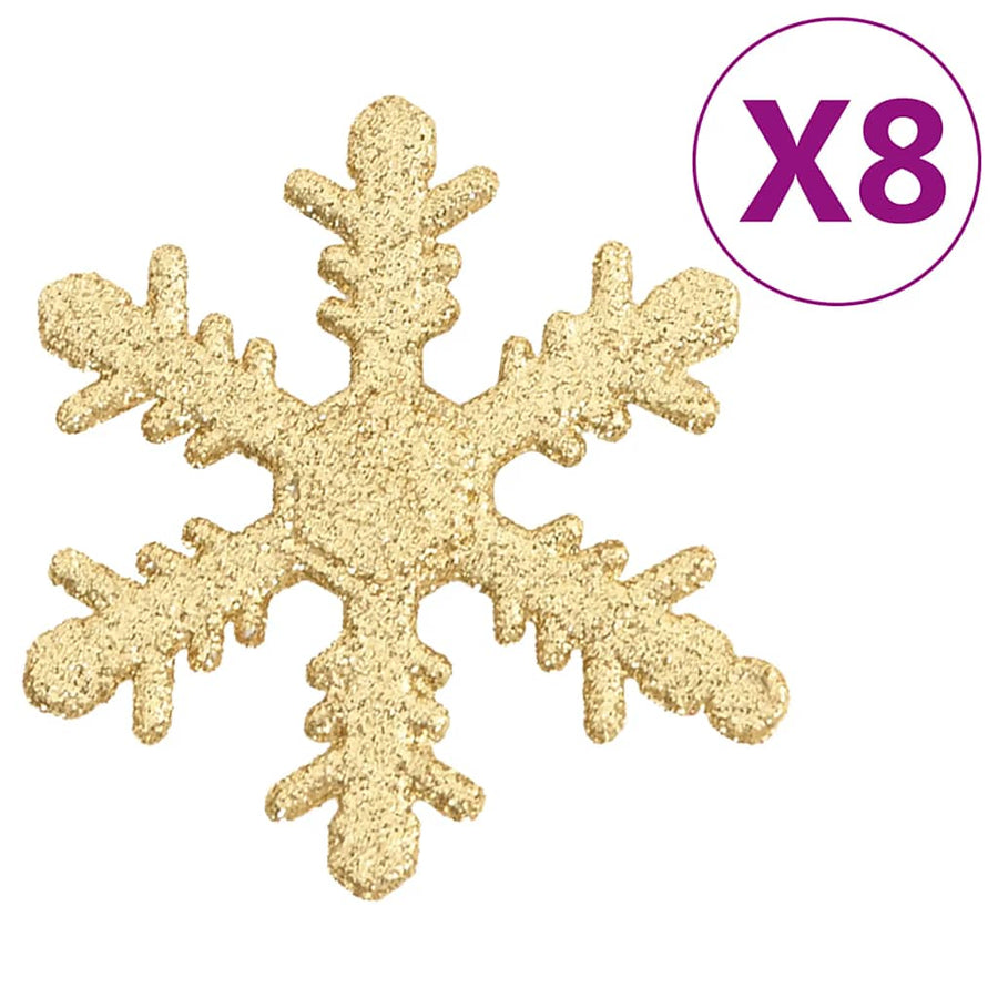 111-Delige Kerstballenset Polystyreen Kleurig Goud
