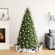 Kerstballenset 111 stuks polystyreen zilver
