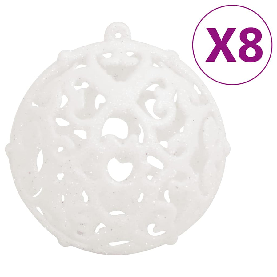 111-Delige Kerstballenset Polystyreen Wit