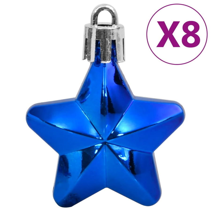 111-Delige Kerstballenset Polystyreen Blauw