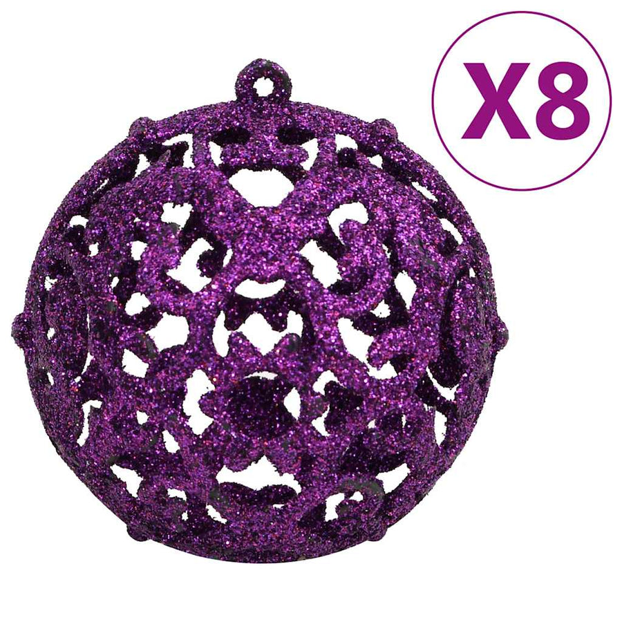 111-Delige Kerstballenset Polystyreen Paars