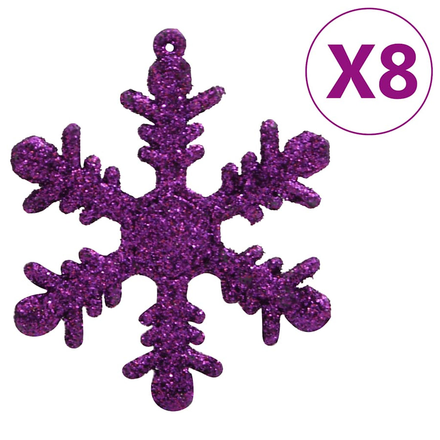 111-Delige Kerstballenset Polystyreen Paars